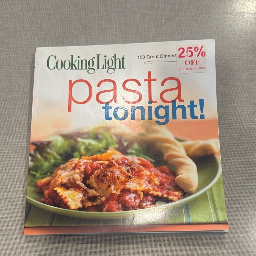 Pasta Tonight! Cookbook - White, Red, Blue Cover